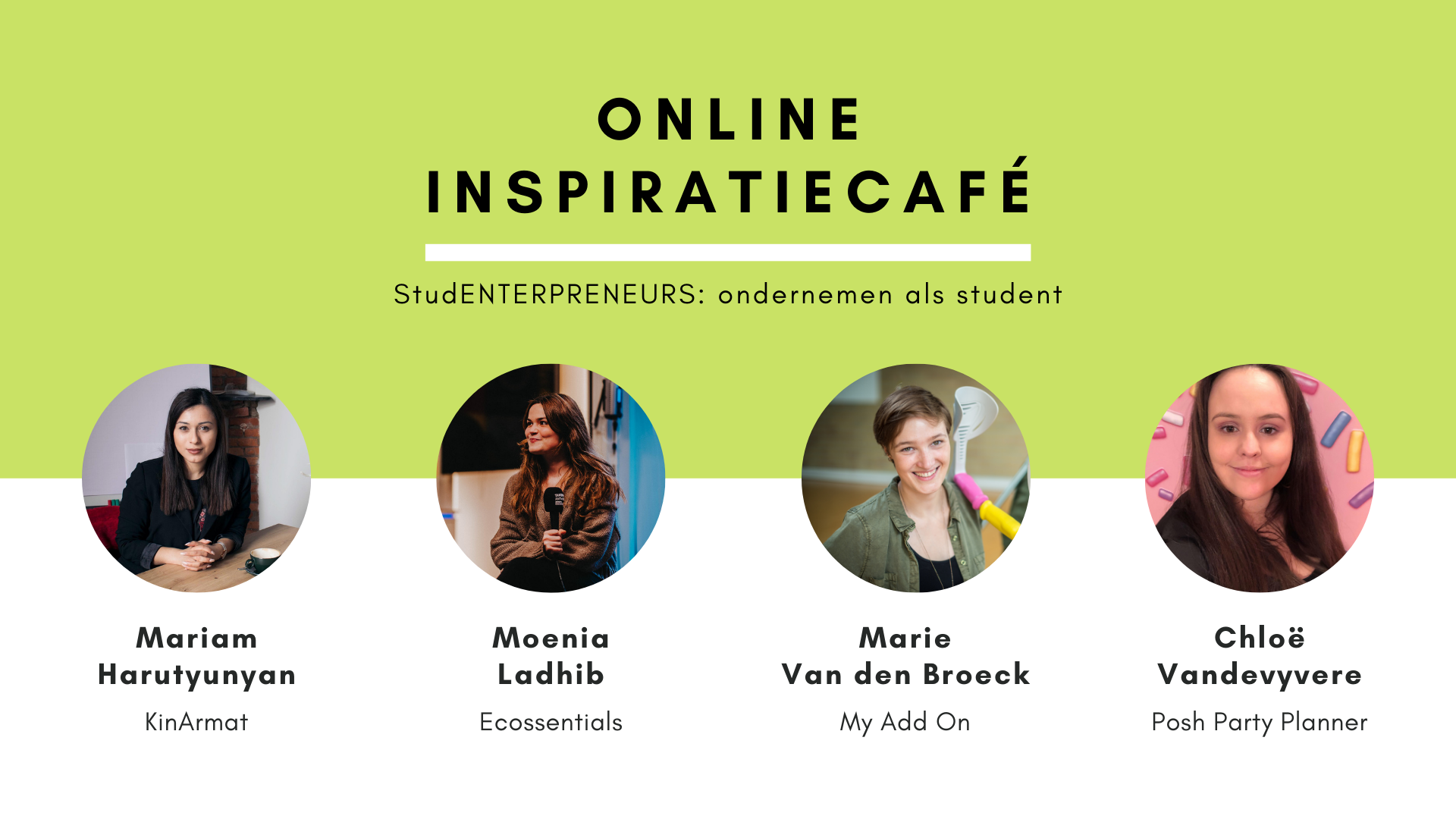 Banner Inspiratiecafé StudENTERPRENEURS