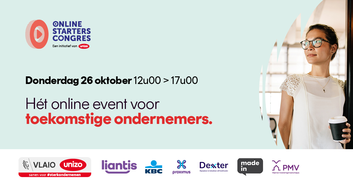 Online Starterscongres op 26/10/2023