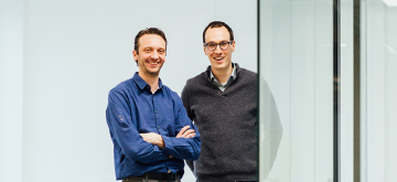 Tom Martens en Wouter Uten, oprichters van UgenTec.