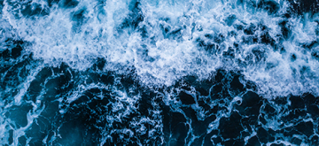 luchtfoto van de zee