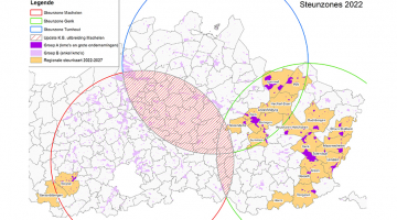 Steunzones in Vlaanderen 2022