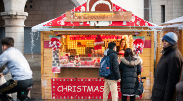 Ambulante handel op kerstmarkt