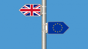 vlaggen EU en UK