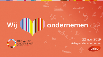 Logo van de UNIZO Dag van de Ondernemer