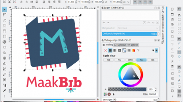 logo opmaak in inkscape