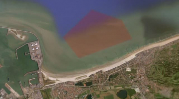 De munitiestortplaats Paardenmarkt voor de kust van Knokke-Heist - Bron: VRT.be